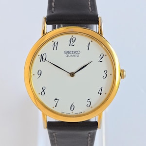 Vintage Seiko Classic Dress Watch 90's Gold Plated Unique