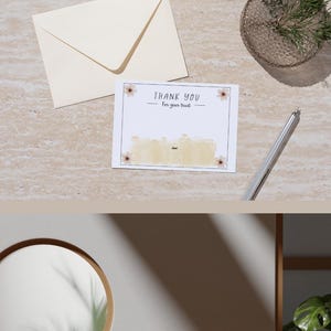 Thank you card