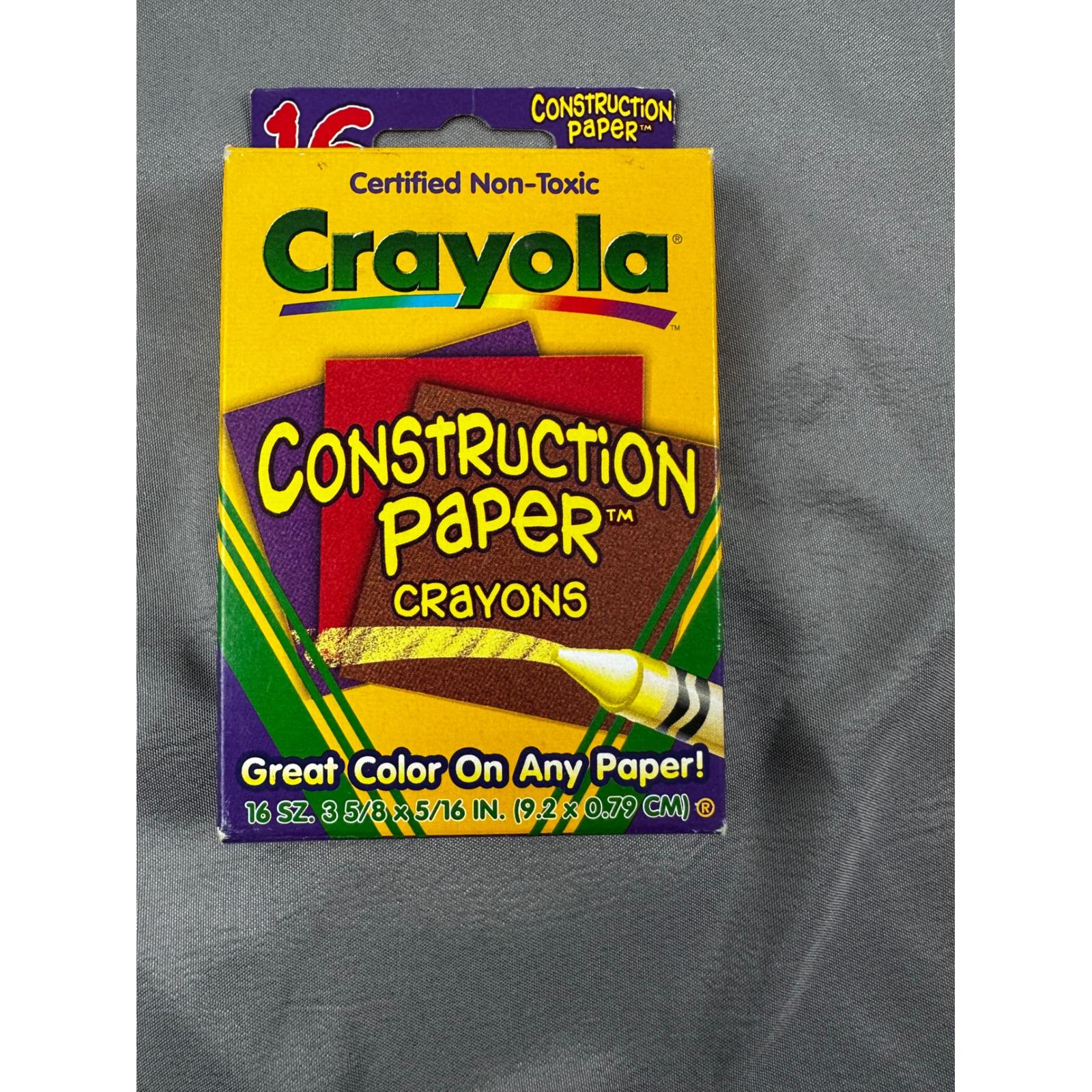 Scatola di pastelli a cera vintage Crayola da 64 pezzi Scatola di pastelli a cera vintage Crayola da 64 pezzi