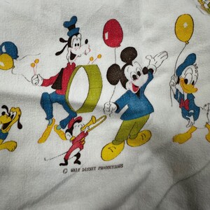 VTG Disney Mickey Mouse & Friends Goofy, Donald Duck,Receiving Baby Blanket image 6