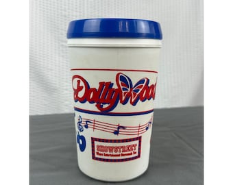 Taza de viaje Dolly Parton Coca Cola Vintage Showstreet USA con tapa