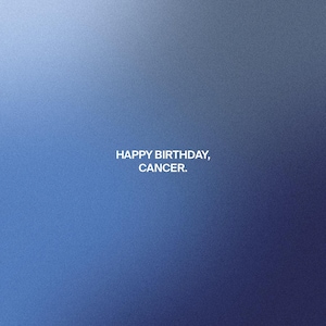 Happy Birthday Card &quot;Cancer&quot;, Zodiac Sign Card, Geburtstagskarte Sternzeichen Krebs, Din A6