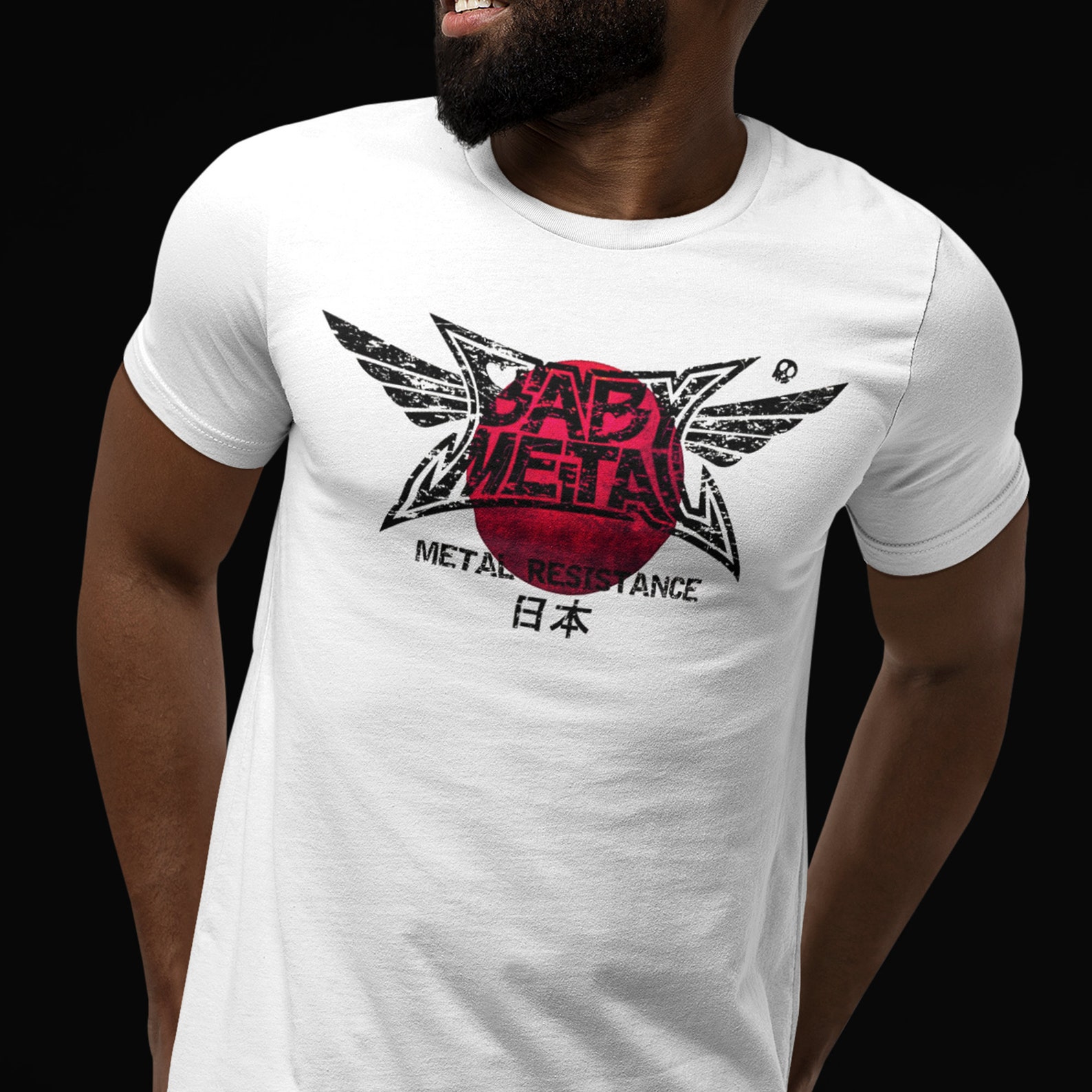 MoonWorks Baby Langarmshirt - Hardrock Heavy Metal Design Für Kleine Rocker