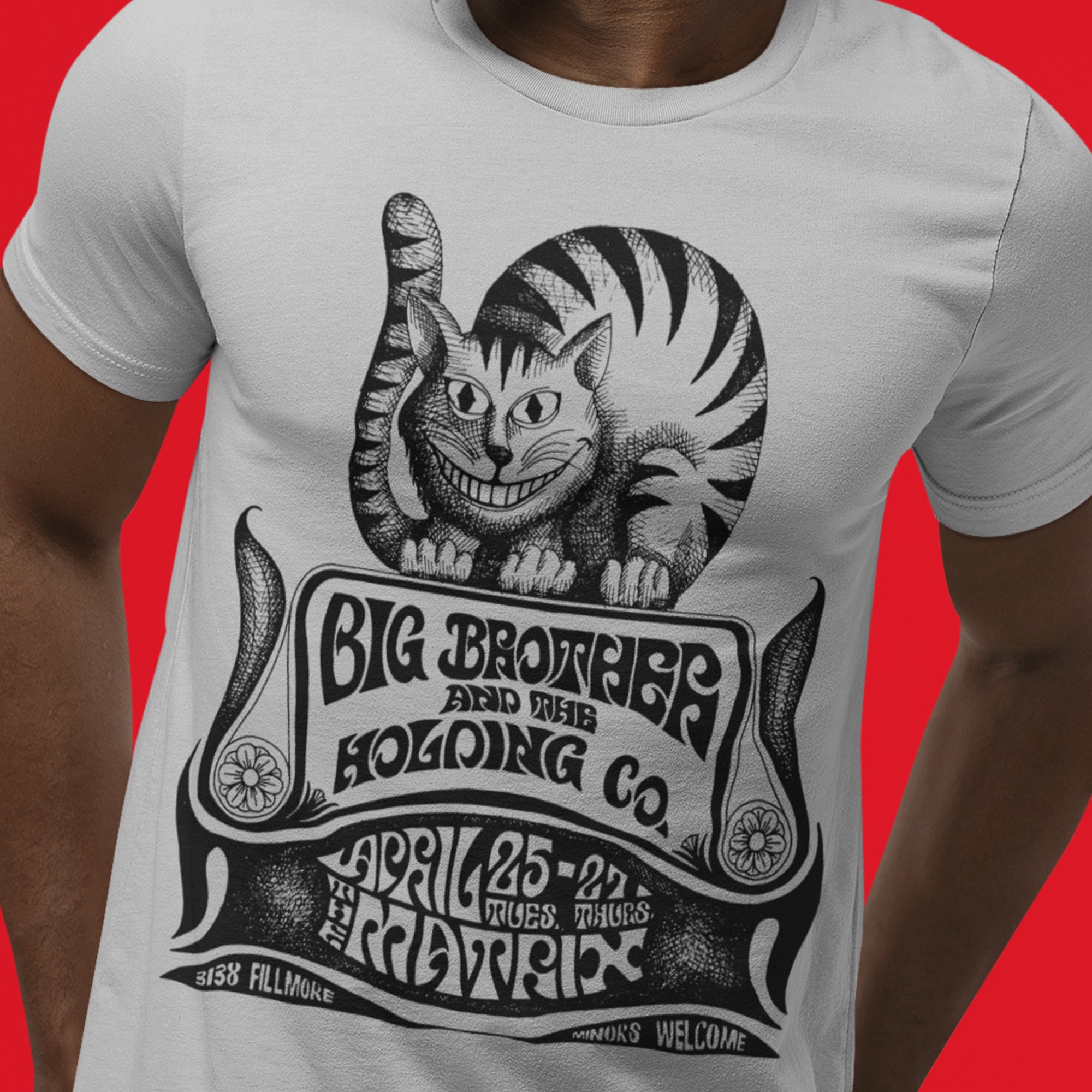 Big Brother and the Holding Company T Shirt, Janis Joplin T Shirt 