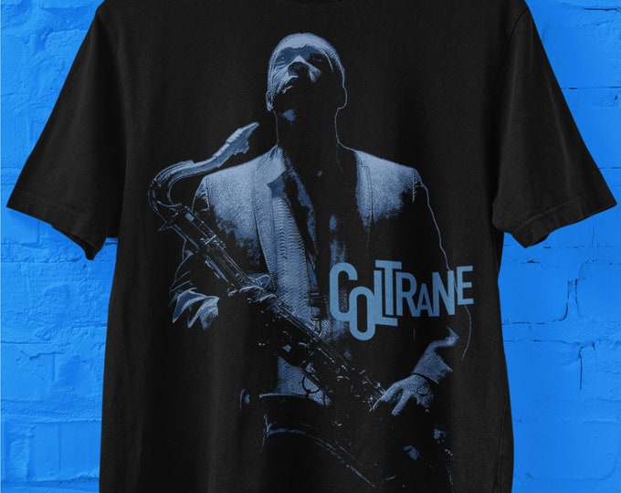 Camiseta de John Coltrane, camiseta de John Coltrane, camiseta legendaria del músico saxofonista de jazz, regalo para amantes de la música de jazz