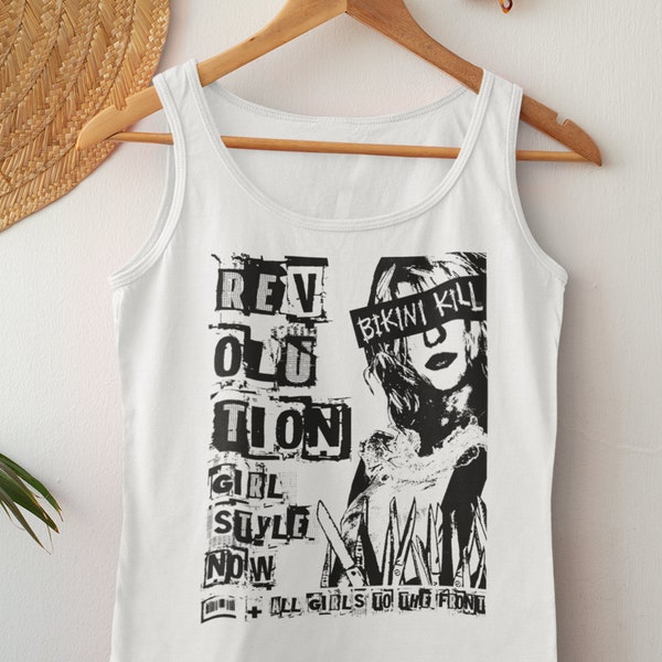 Bikini Kill - Revolution Girl Style Tank Top, Feminist Punk Rock Band Tank Top, Bella Canvas Tank