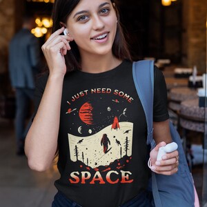 "I Just Need Some Space" NASA Sticker | 3x8 Inch Science Decal | Waterproof Vinyl For Cars & Laptops