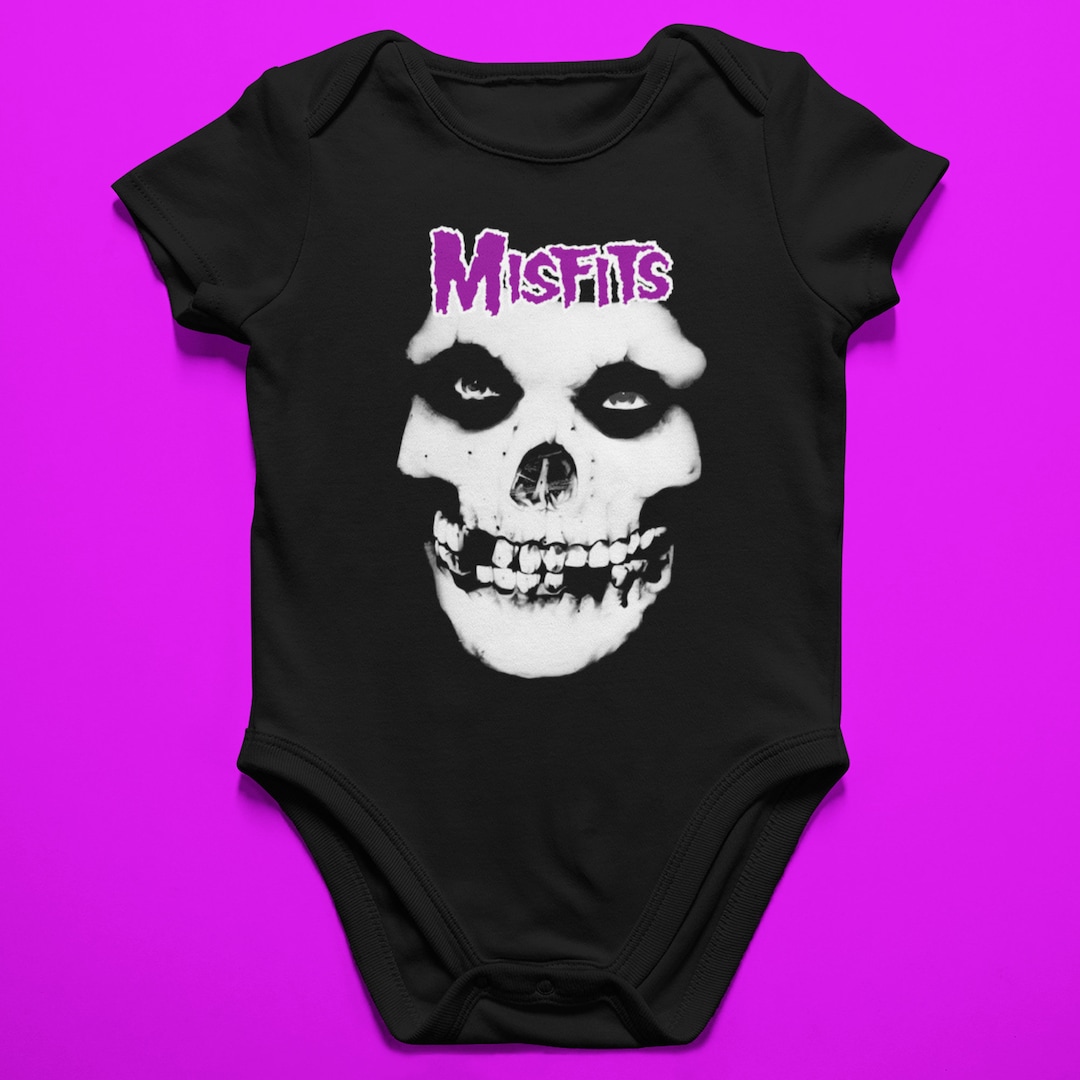 Misfits Skull Logo Infant Baby Rib Bodysuit Misfits Baby Etsy