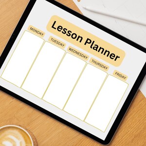 Lesson Plan Template, Weekly Lesson Plan Printable, Lesson Planner, Homeschool Planner, Teacher Planner, Curriculum Planner, Lesson Planner