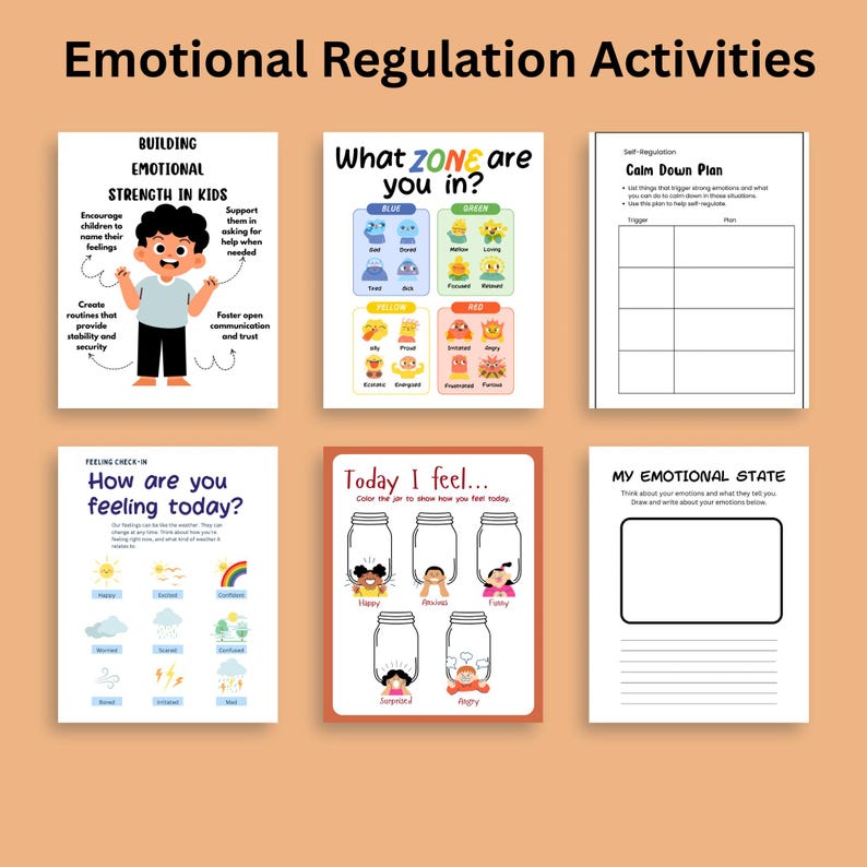 Image result for Kids Routine & Calm-down Printable Bundle | Daily Routine Charts ...