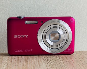 Vintage Pink Sony Cybershot DSC-T99 Camera With Accessories - Etsy