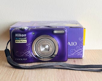 Nikon Coolpix A10 16.1MP Digital Camera W/ Box & Accessories