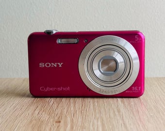 Vintage Pink Sony Cybershot DSC-T99 Camera With Accessories - Etsy