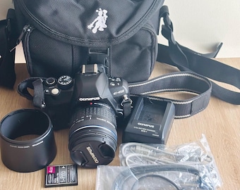 Olympus E-450 10.0MP DSLR Camera W/ 14-42mm lens & Accessories