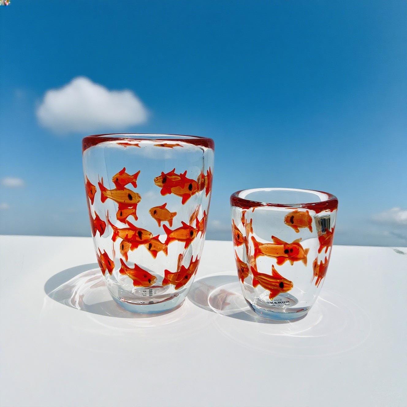 Italian fish vase - Etsy 日本