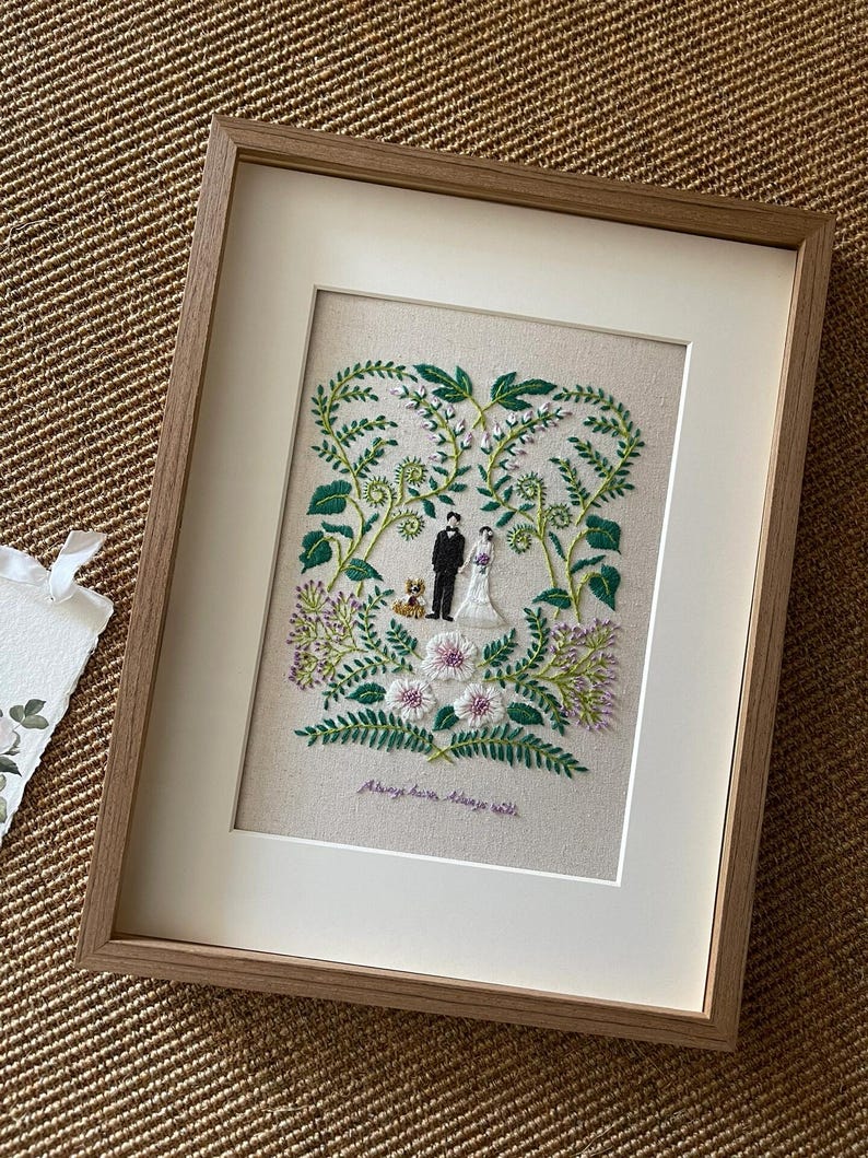 Personalized Embroidery Wedding Anniversary Gifts