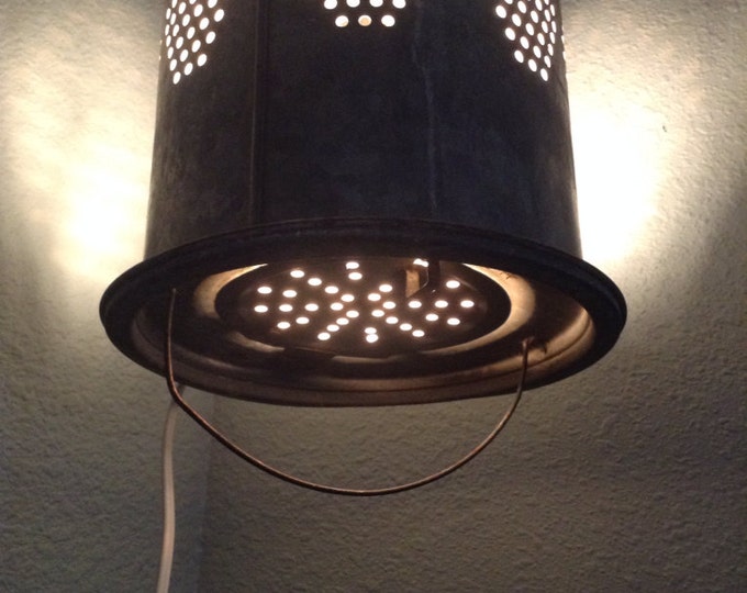 Vintage Minnow Bucket Light Etsy