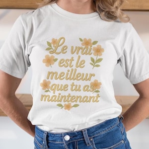 T-shirt citation motivante – Message positif – Tee-shirt unisexe – Affirmation quotidienne – Cadeau inspiration