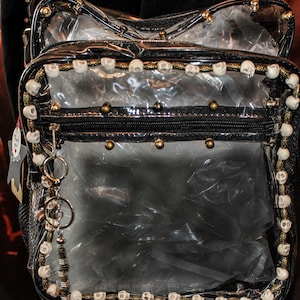 Borsa a tracolla media trasparente THE FARREN