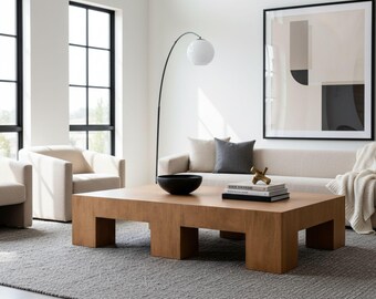 Arden Holz Couchtisch Verfügbar in Nussbaum Massiv oder Weißeiche