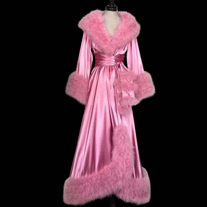 Peignoir Fur Trim - Etsy