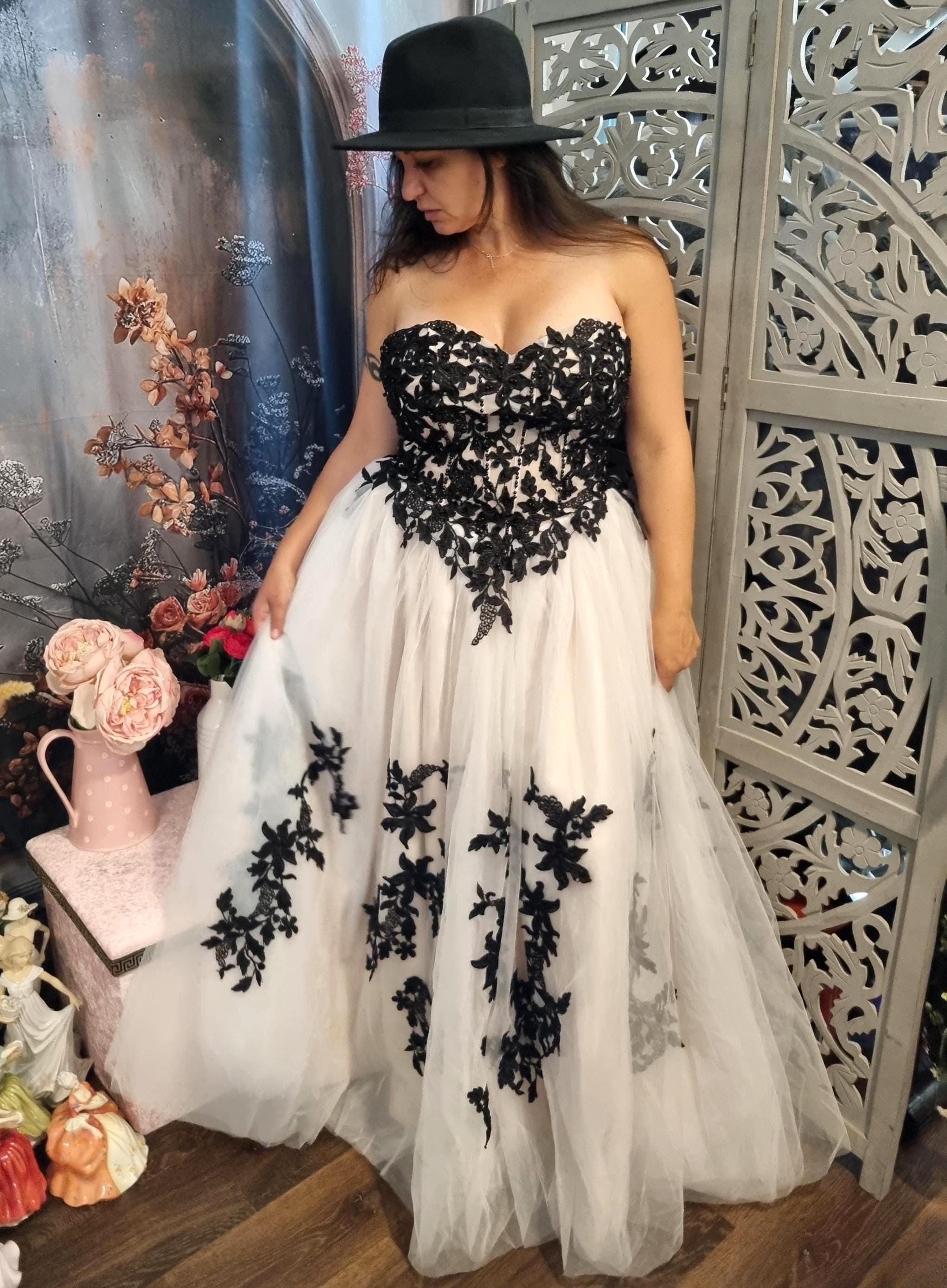 Buy Black and White Wedding Dress Online In India India
