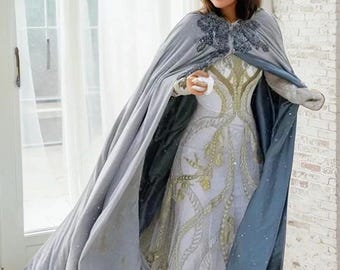 Bridal Cape Hooded Velvet Custom Regency Cloak Romantic Even Cloak Long Wizards Robe Fairy Velvet Hooded Cape Wedding Cloak