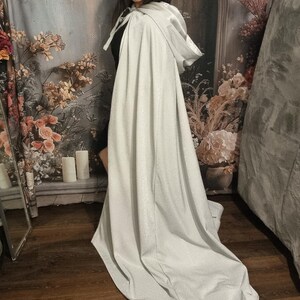 Custom Made Luxury Silver Shimmery Bridal Cape, Romantic Regency Cloak,Even Cloak, Wizards Robe,Fairy Princess Cape,Whimsical Wedding Cloak