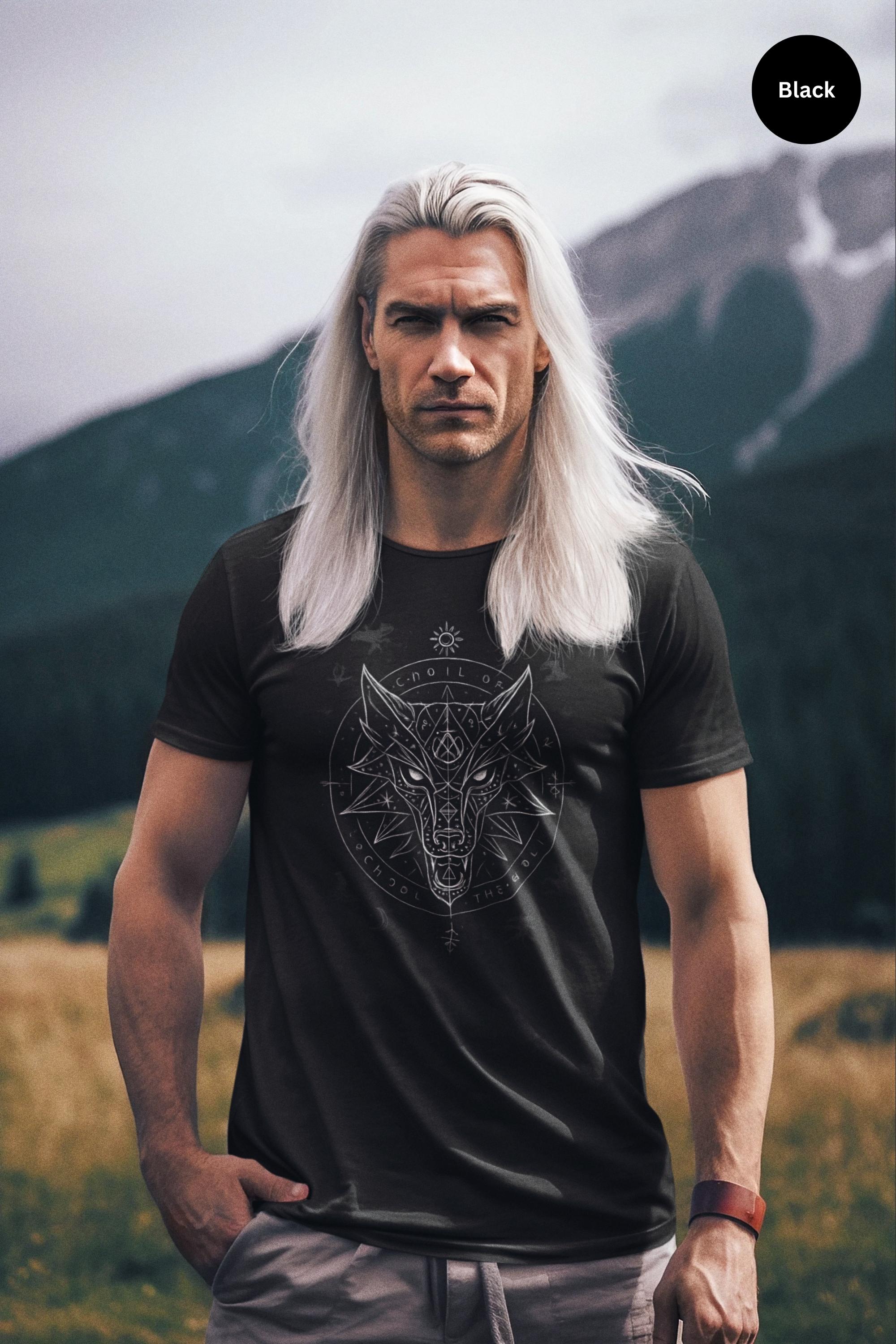 The Witcher Shirt: Wolf Symbol Graphic Tee for Men & Women | Fantasy ...