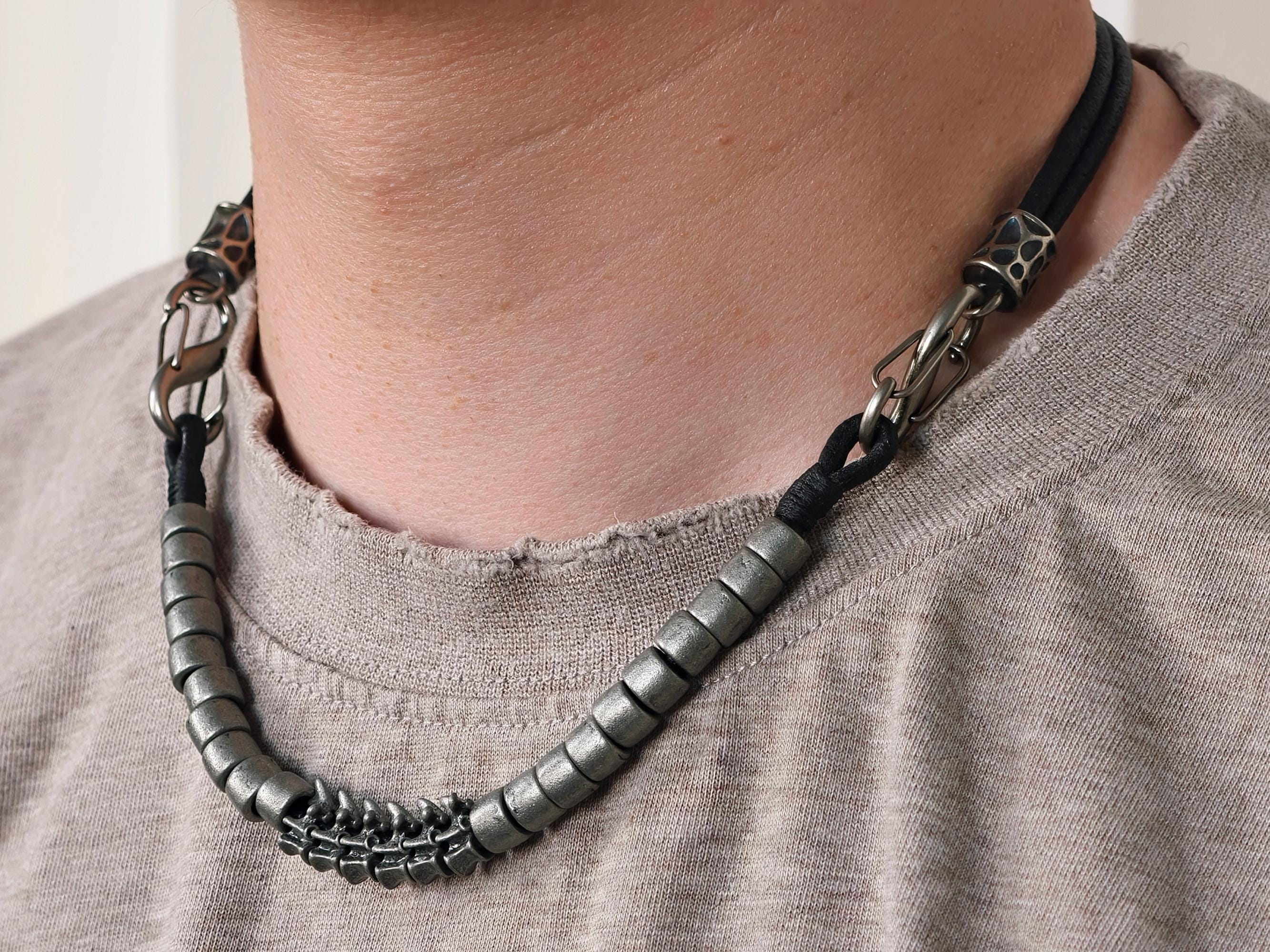 JewelryWe Collana con ciondolo a forma di pentagramma punk