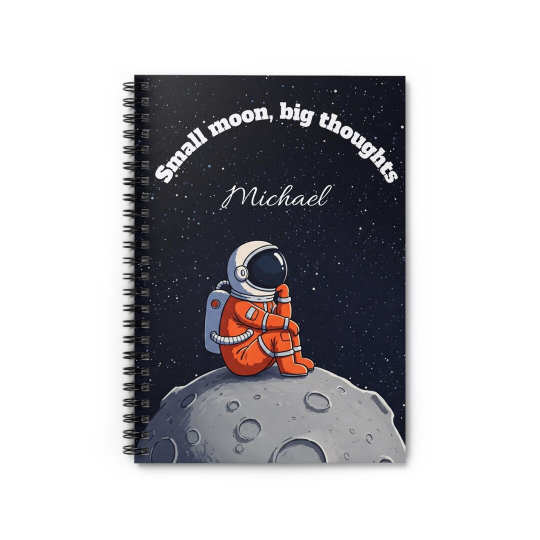 Spiral Notebook - Astronaut Design, Cosmic Charm, Dreamers Journal ...