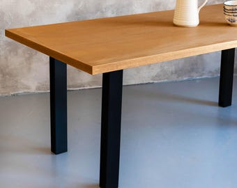 Metallbordsben (set om 2), Robusta metallbordsstativ för lantlig stil, Industriella bordsben, Järnben för live edge, Skrivbordsben