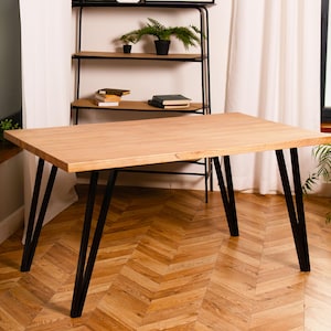 Hairpin Metal Dining Table Legs Set (4), Table Base, Steel Table Legs, Metal Desk Legs, Iron Table Legs, Furniture Legs, Legs For Console
