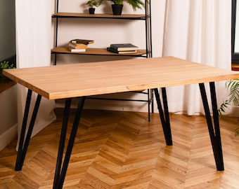 Hairpin Metal Dining Table Legs Set (4), Table Base, Steel Table Legs, Metal Desk Legs, Iron Table Legs, Furniture Legs, Legs For Console