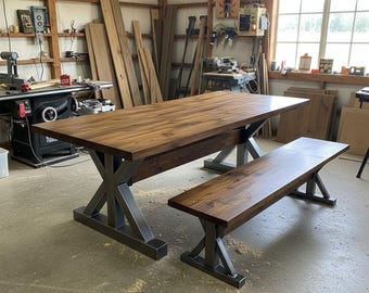 Heavy Duty Metal Table Legs with Beam Support Slot