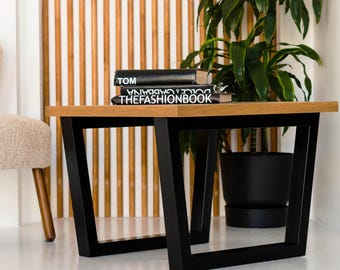 Patas de metal para mesa de centro (2), patas de acero para mesa de centro, patas de metal para banco, taburete, patas trapezoidales de hierro para mesa de centro, patas para mesa de centro