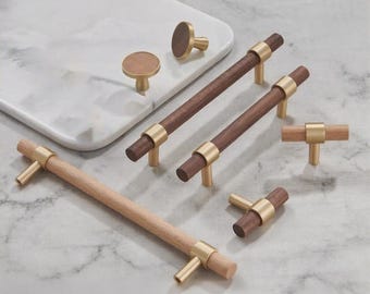 Antike Messingschrank Griff, Nussbaum Buchenholz Schubladenknauf