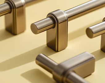 Maniglia per mobile in ottone anticato, maniglia per cassetto da cucina in ottone massiccio