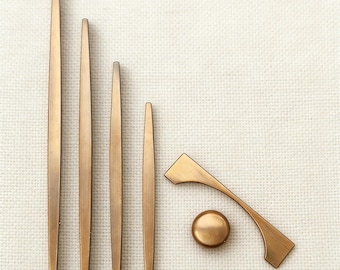 Antique Gold Zinc Alloy Cabinet Pulls, Kitchen Hardware