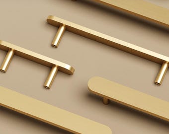 Aged textured Cabinet Handles Pull/Antique Brass Door Handles/Solid Brass/Brushed Brass Handles/Knobs Pulls/Antique Cabinet Knobs