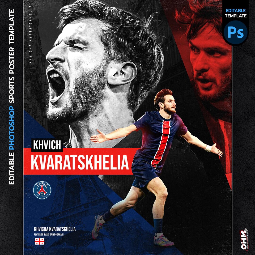 Editable Sports Poster Template: Customizable Photoshop Design (PSD ...