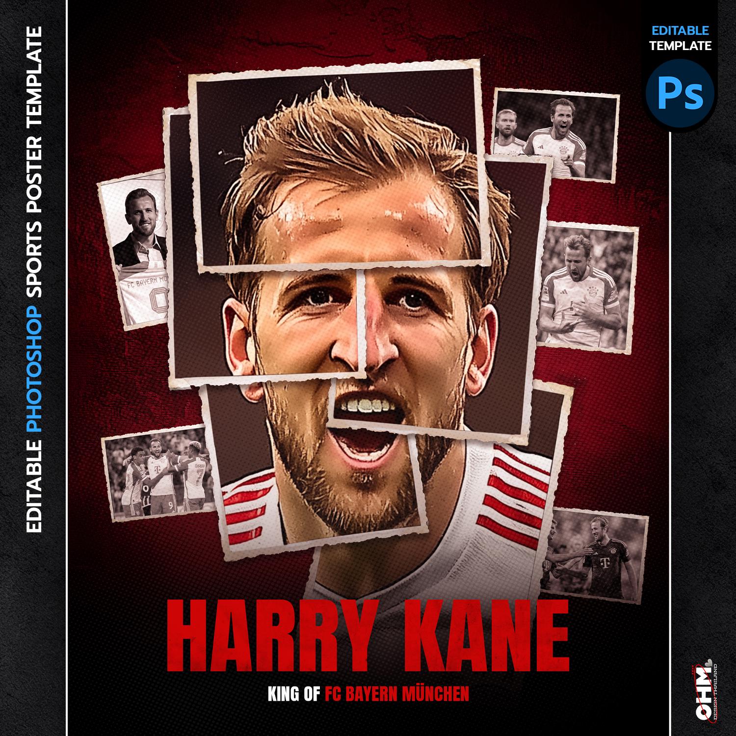 Editable Sports Poster Design: Customizable Photoshop Template (PSD) - Etsy