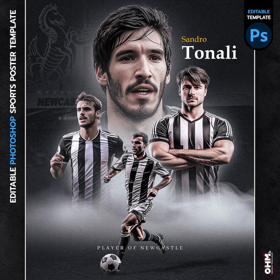 Editable Sports Poster PSD: Customizable Photoshop Template (digital ...