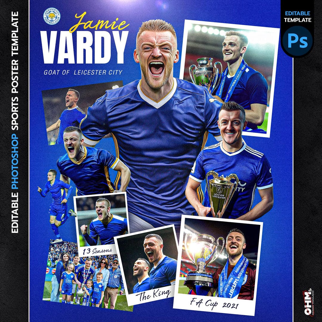 Editable Sports Poster Design: Photoshop Template (PSD) - Etsy