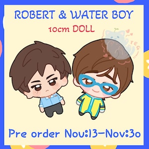 Juego de despacho Z-Team Robert WATER BOY Muñeco hecho a mano de 10 cm Reserva anticipada - ¡Figura de peluche para fans de superhéroes de AdHoc Studio!