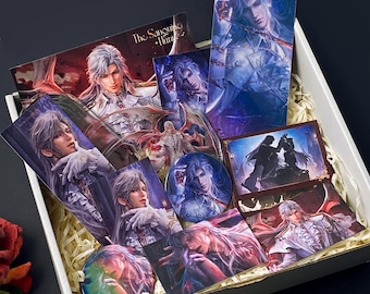 Love and Deepspace Sylus Silverwing Fiend Standee Gift Box Set Gift For Love and Deepspace Lover