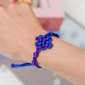 Jinu Bracelet, Kpop Demon Hunters Inspired, Handmade Luck Knot, Fandom Gift, Ships Globally