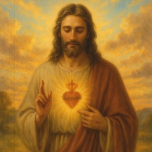 Sacred Heart of Jesus Wall Art – Catholic Digital Download, Printable Religious Decor for Home, Prayer Room, Faith-Based Gift