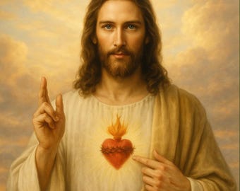 Sacred Heart of Jesus Print – Catholic Home Decor (Digital Download)