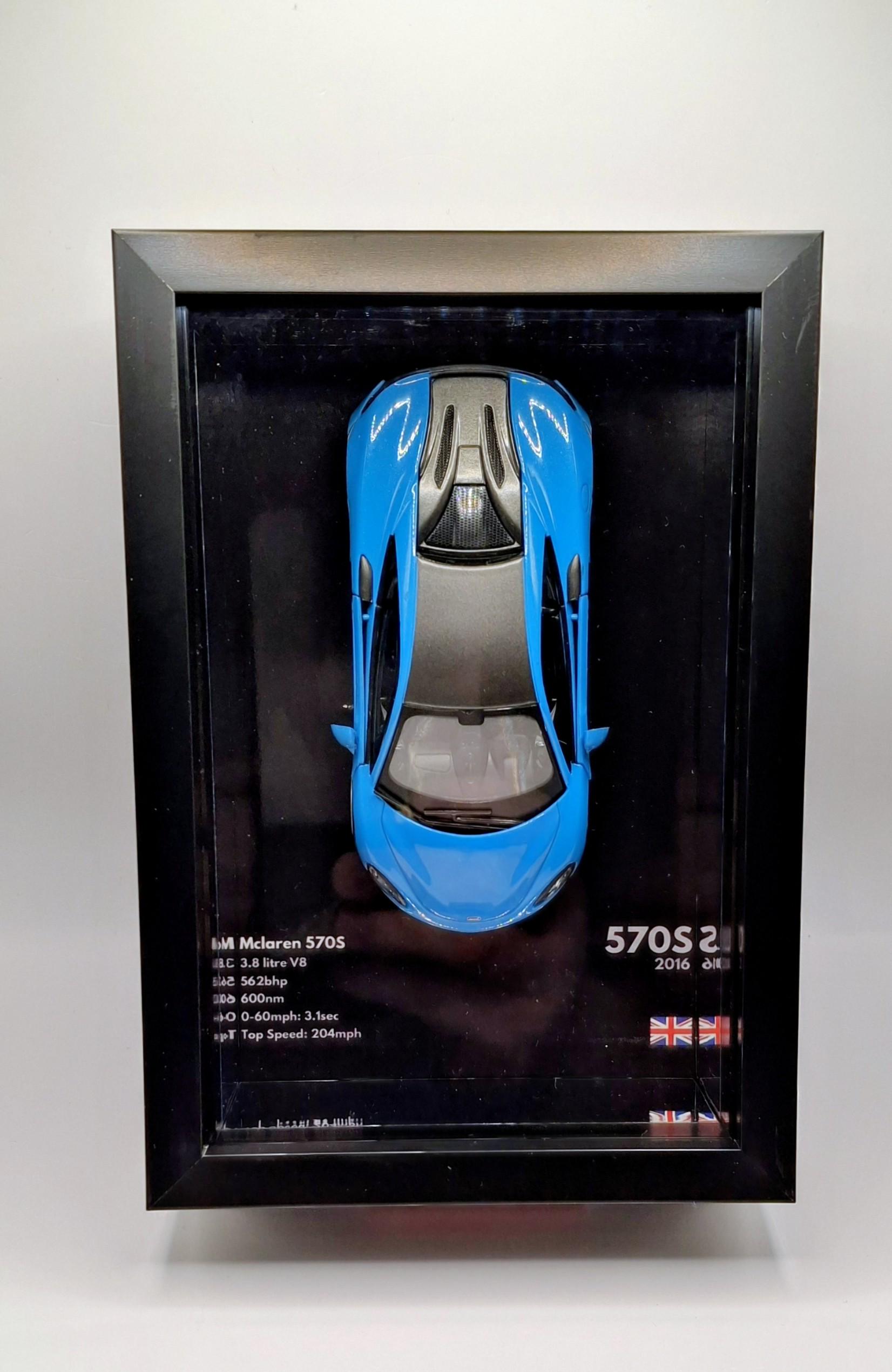 Maquette Voiture MAC LAREN 570S Coupé Bleu - échelle 1/43 - Marque ALTAYA - NEUVE - 2016